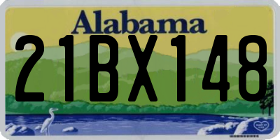 AL license plate 21BX148
