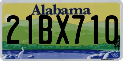 AL license plate 21BX710