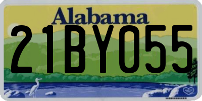 AL license plate 21BY055