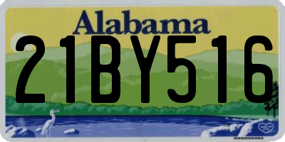 AL license plate 21BY516