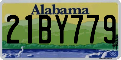 AL license plate 21BY779