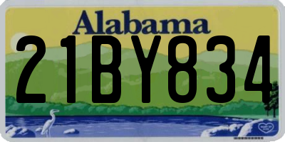 AL license plate 21BY834