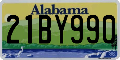 AL license plate 21BY990