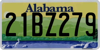 AL license plate 21BZ279