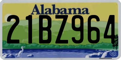 AL license plate 21BZ964