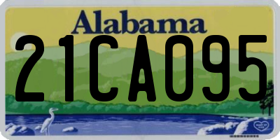 AL license plate 21CA095