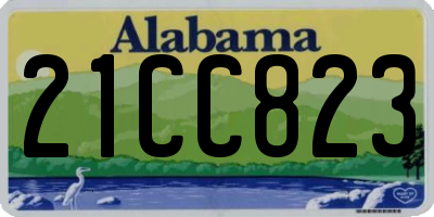 AL license plate 21CC823