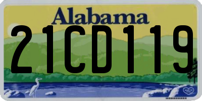 AL license plate 21CD119