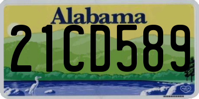 AL license plate 21CD589