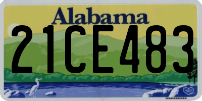 AL license plate 21CE483