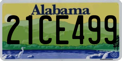 AL license plate 21CE499
