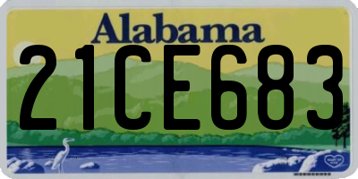 AL license plate 21CE683