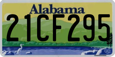 AL license plate 21CF295