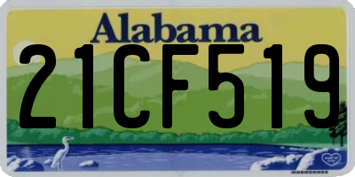 AL license plate 21CF519