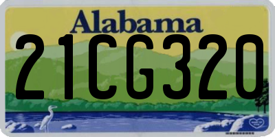 AL license plate 21CG320
