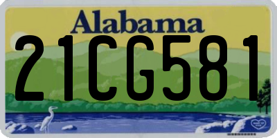AL license plate 21CG581