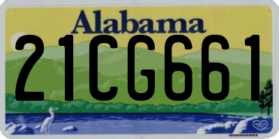 AL license plate 21CG661