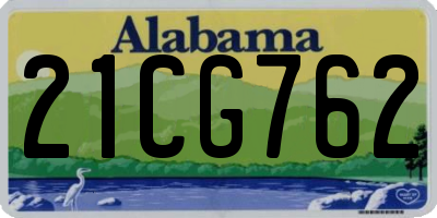 AL license plate 21CG762