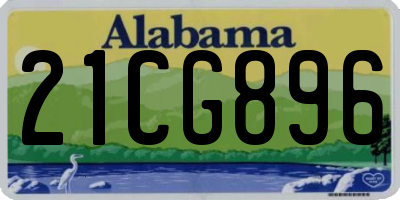 AL license plate 21CG896