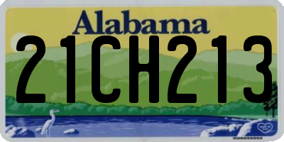 AL license plate 21CH213