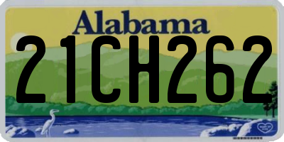 AL license plate 21CH262
