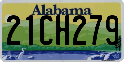 AL license plate 21CH279
