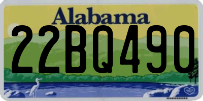 AL license plate 22BQ490