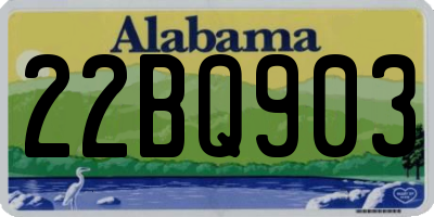 AL license plate 22BQ903