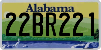 AL license plate 22BR221