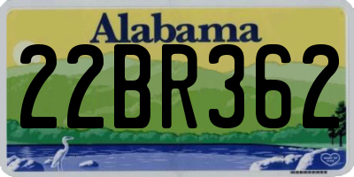 AL license plate 22BR362