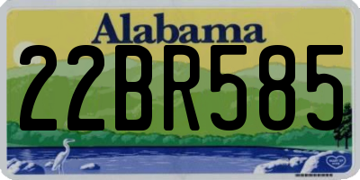 AL license plate 22BR585
