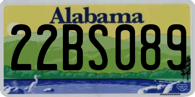 AL license plate 22BS089