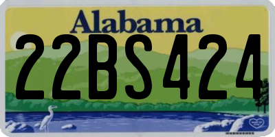 AL license plate 22BS424