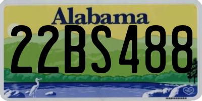 AL license plate 22BS488