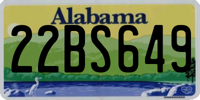 AL license plate 22BS649