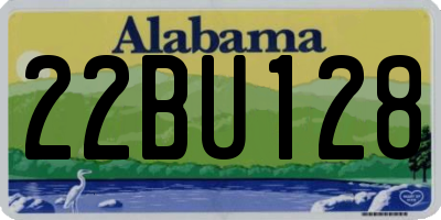 AL license plate 22BU128