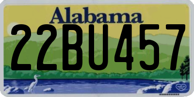 AL license plate 22BU457