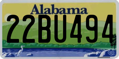 AL license plate 22BU494