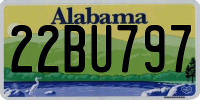 AL license plate 22BU797