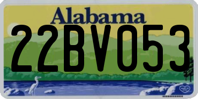 AL license plate 22BV053