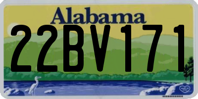 AL license plate 22BV171