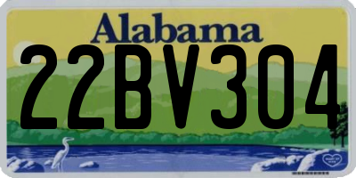 AL license plate 22BV304