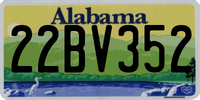 AL license plate 22BV352