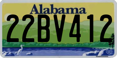 AL license plate 22BV412
