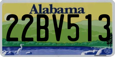 AL license plate 22BV513