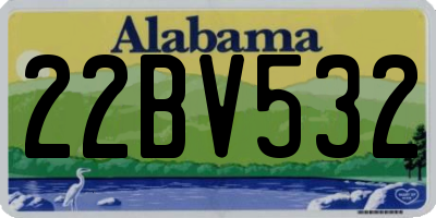 AL license plate 22BV532