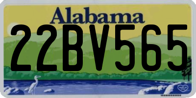 AL license plate 22BV565