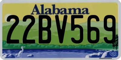 AL license plate 22BV569