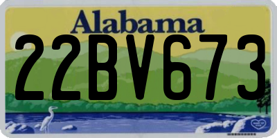 AL license plate 22BV673