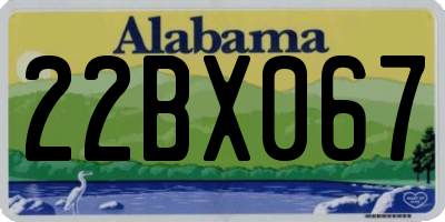 AL license plate 22BX067